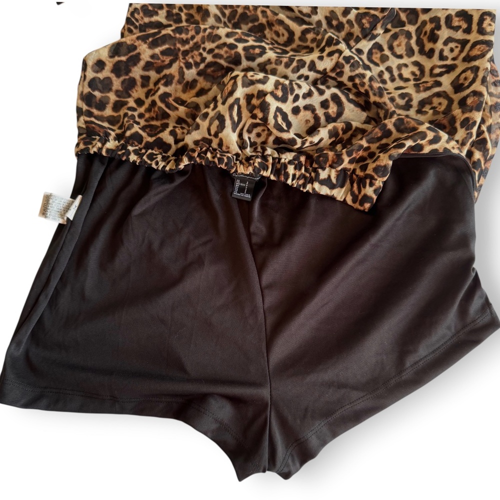 FOREVER 21 Leopard print wide leg pants size S - Picture 7 of 10